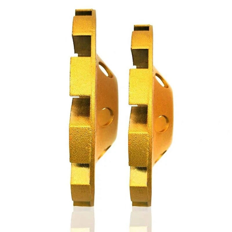 

New 2 Pieces of 4 Inch Diamond Cup Grinding Wheels 12 Segs Heavy Duty Angle Grinder Wheels