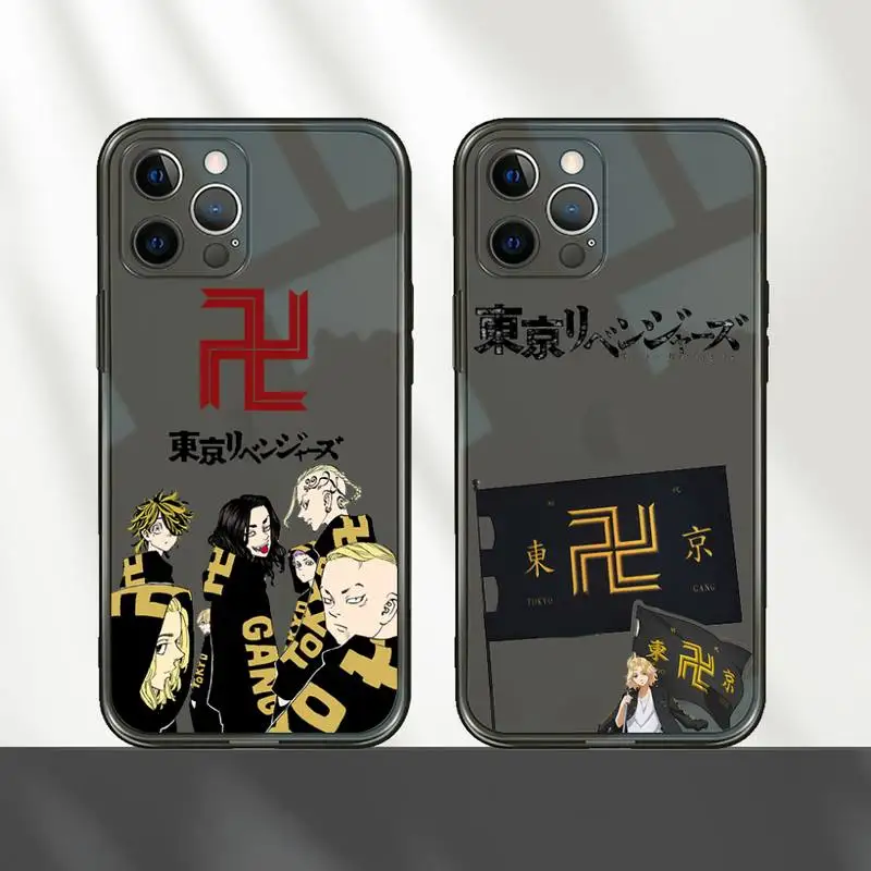 

Tokyo Revengers manjiro sano Phone Case For iPhone 12 11 8 7 mini pro X XS XR MAX Plus Black Transparent Cover