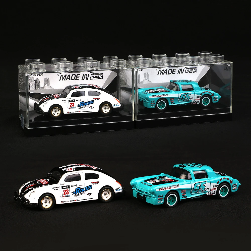 

2pcs Toy Car Set Scale 1:64 Alloy Toy Car Model Metal + ABS Simulation SUV Sports Racing Car Model Kids Sales Toys Boys Diecast