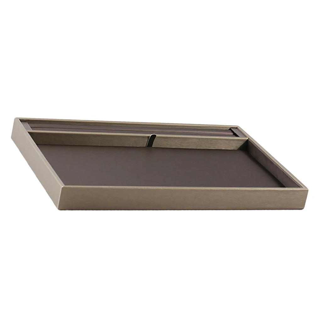 PU Jewelry Display Organizer Tray with Smooth Texture Ring Earring Holder Box Plate - Exquisite Home Decor Counter Top Showcase | Украшения