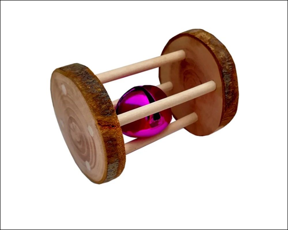 Крысиное колесо яблоко деревянные игрушки кролики сосновые гантели