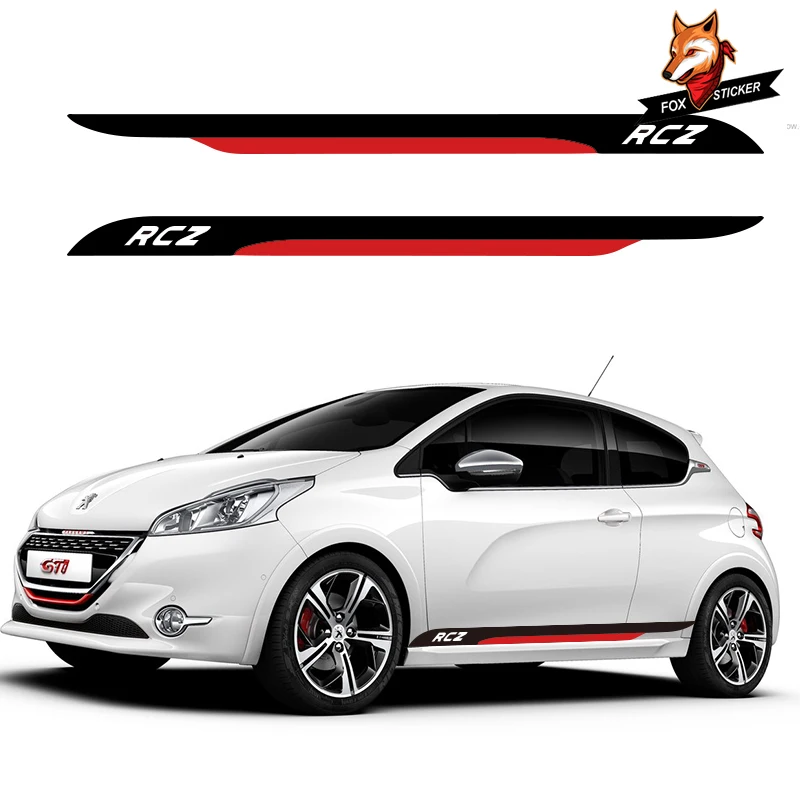 Юбка полосы Спорт Стайлинг виниловая наклейка кузов индивидуальная