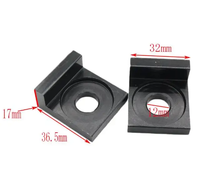 black 32mm 1 пара 6 цветов 15 мм квадратный алюминиевый натяжитель цепи регулятор для мотоцикла модификация Запчасти Аксессуары - Цвет: black 32mm