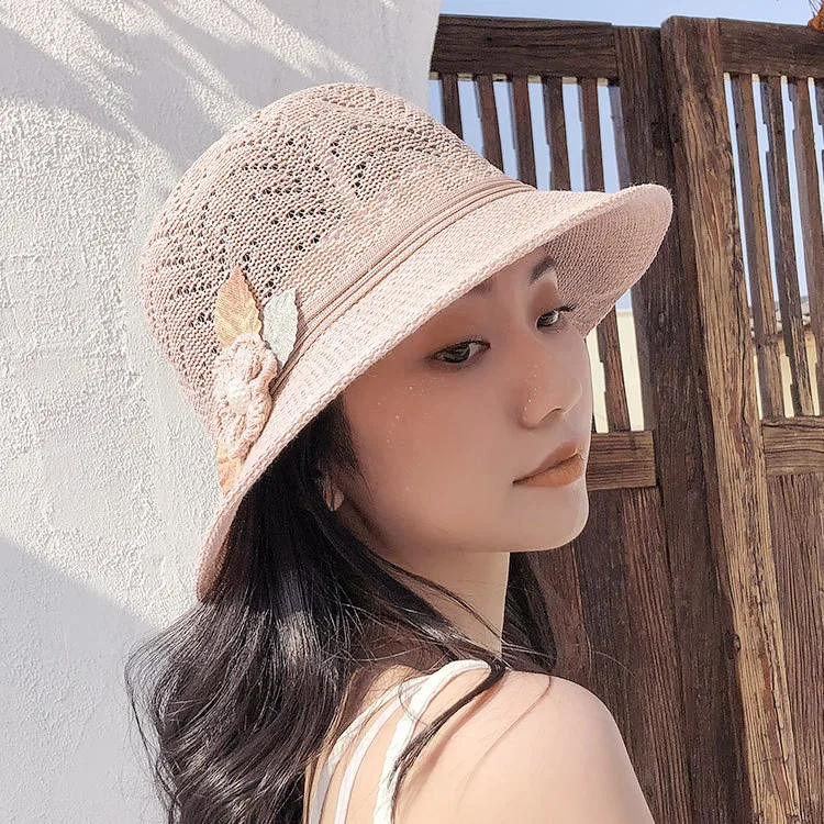Женская летняя шляпа Пляжная соломенная Складная Панама женская кепка модная
