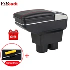 Автомобильный подлокотник для Nissan Tiida 2005-2014, центральный контейнер для хранения с подстаканником, пепельницей, аксессуары для интерьера, украшение деталей