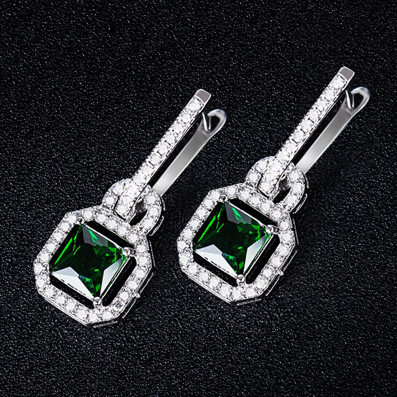 Классические серьги Huitan с фианитами Подарок на годовщину винтажные аксессуары