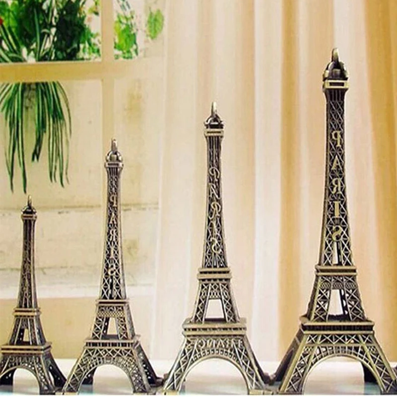 

Металлические поделки, 3 шт./компл., Парижская Эйфелева башня, креативная сувенирная модель, миниатюрные настольные украшения, винтажная фиг...