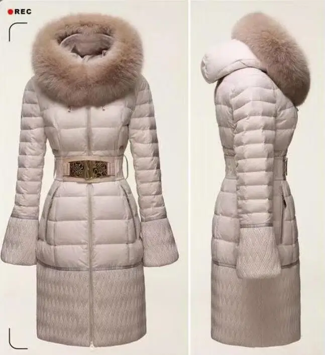 Распродажа 2021 зимняя куртка Royalcat женские пуховики пуховик из лисьего меха парки