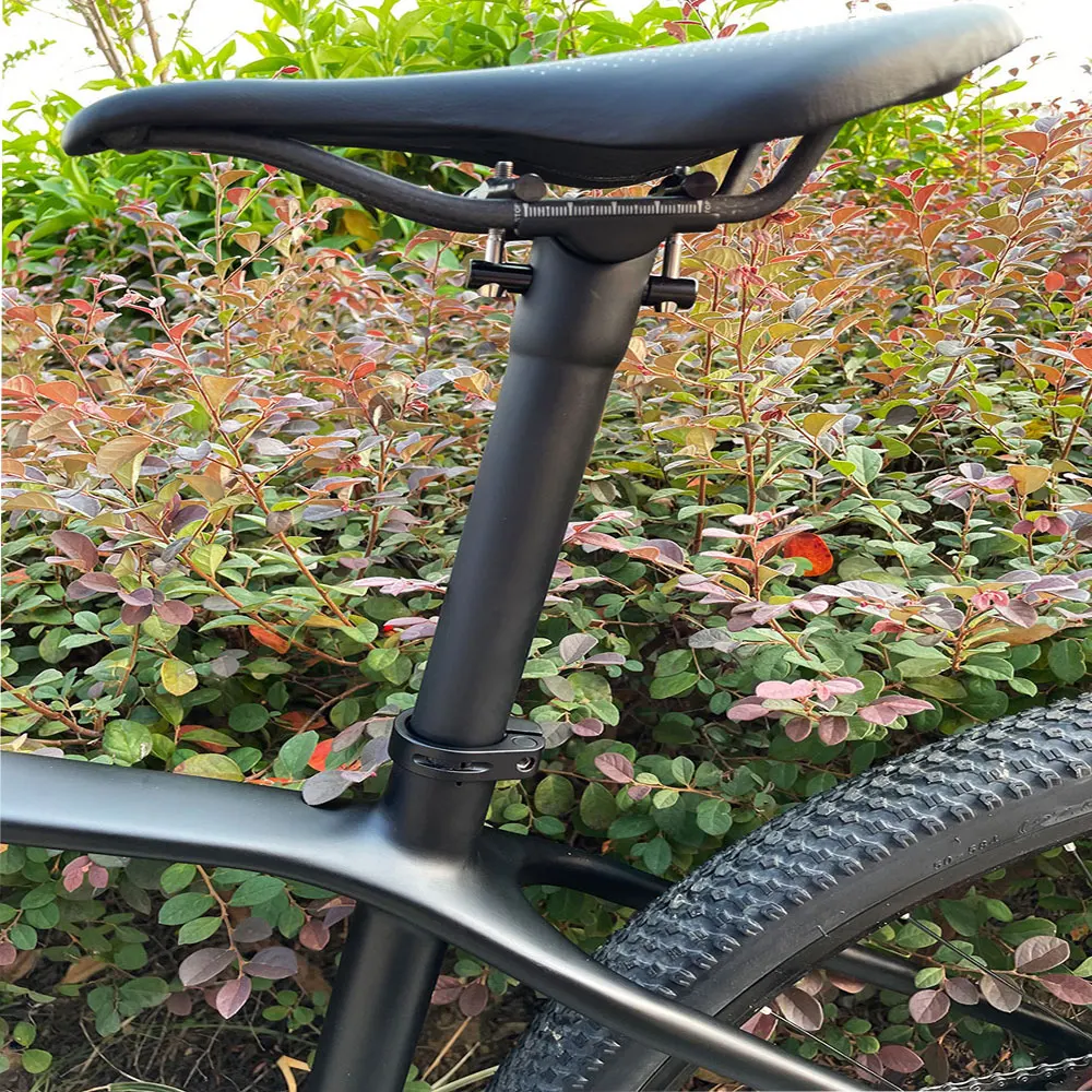 ELITAONE MTB Carbon Fiber Seat post 27.2mm Road/Mountain Bike Super light Seatpost 125g Titanium Screws