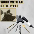 Многоразовый пылесборник для электродрели, комплект для защиты от пыли, без рук, защитный чехол для деревообработки, инструменты, аксессуары для сверления