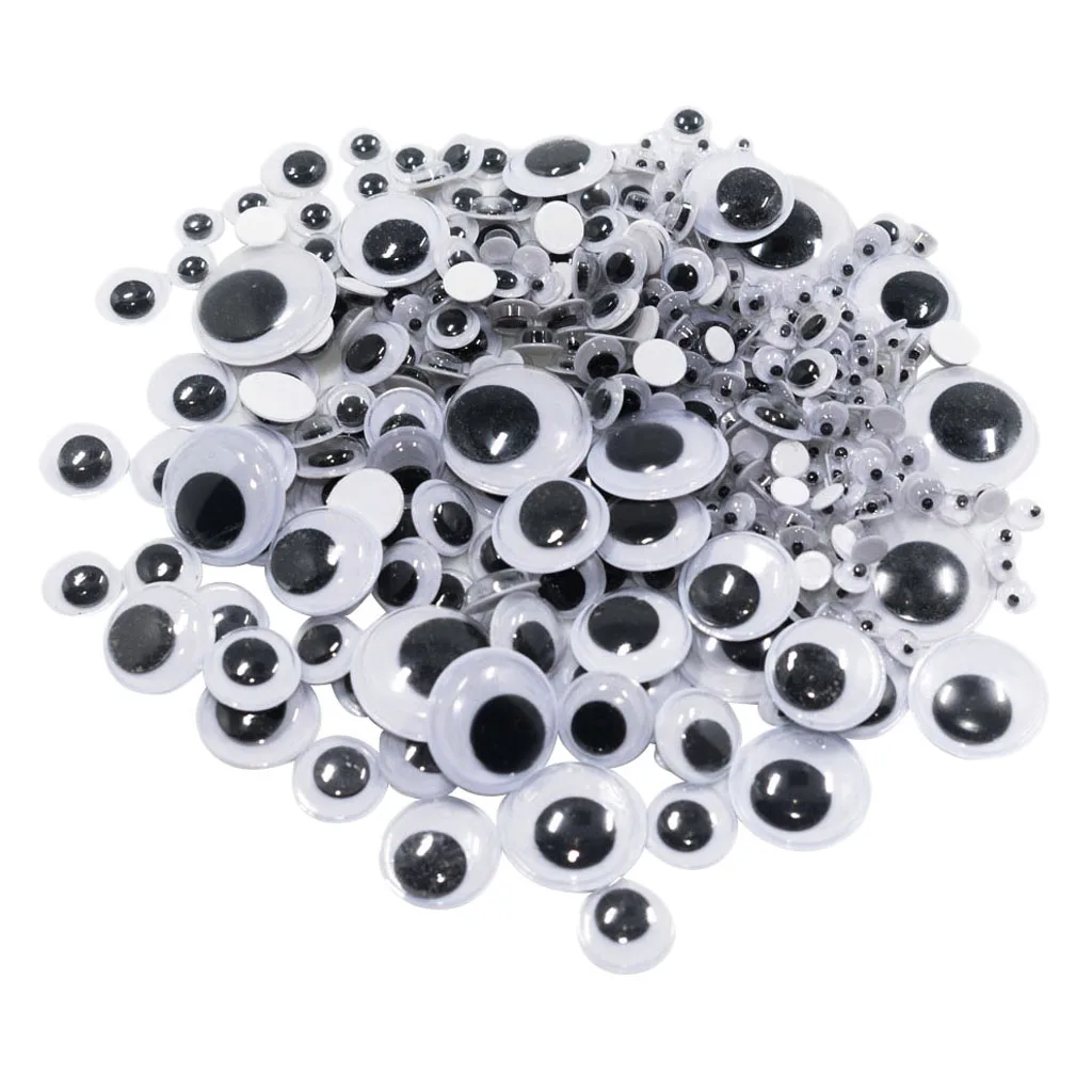 

700Pcs Plastic Googly Wiggle Eyes Self-adhesive Sticky DIY Scrapbooking Decor