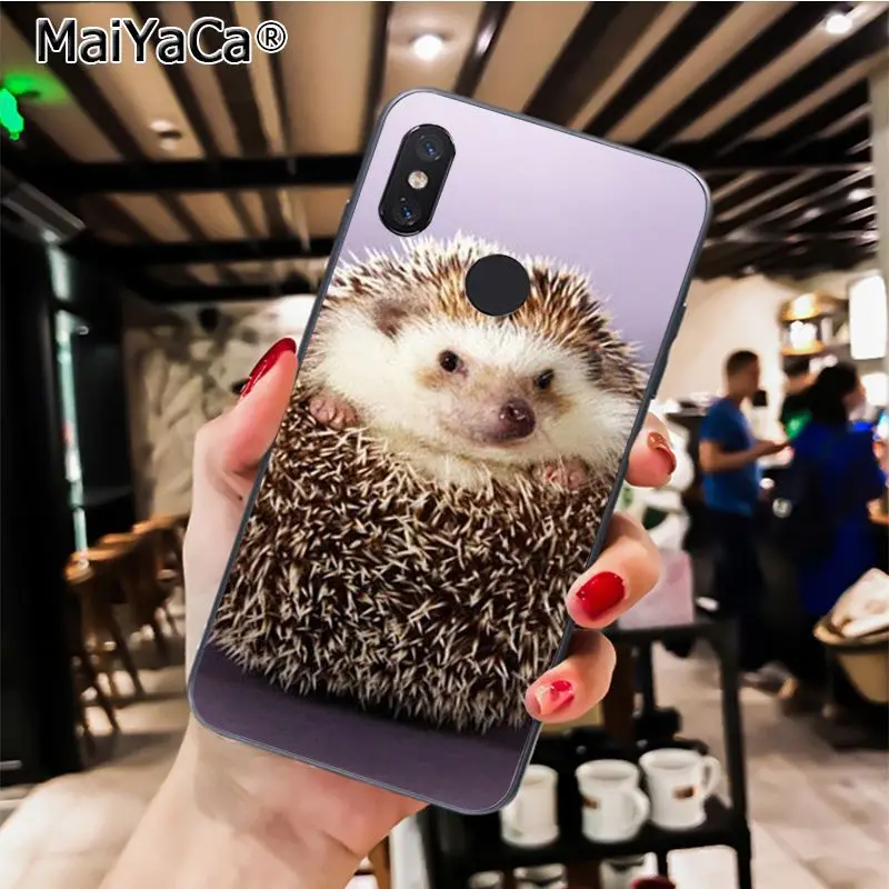 MaiYaCa Animal cute cartoon hedgehog painting Phone Case for Xiaomi Redmi8 4X 6A Redmi Go Redmi5 5Plus Note7 8ProA1 A2Lite