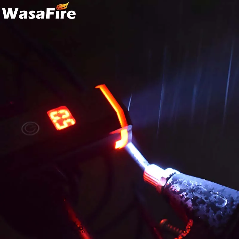 Передний светодиодный фонарь T6 для велосипеда с зарядкой по USB водонепроницаемый