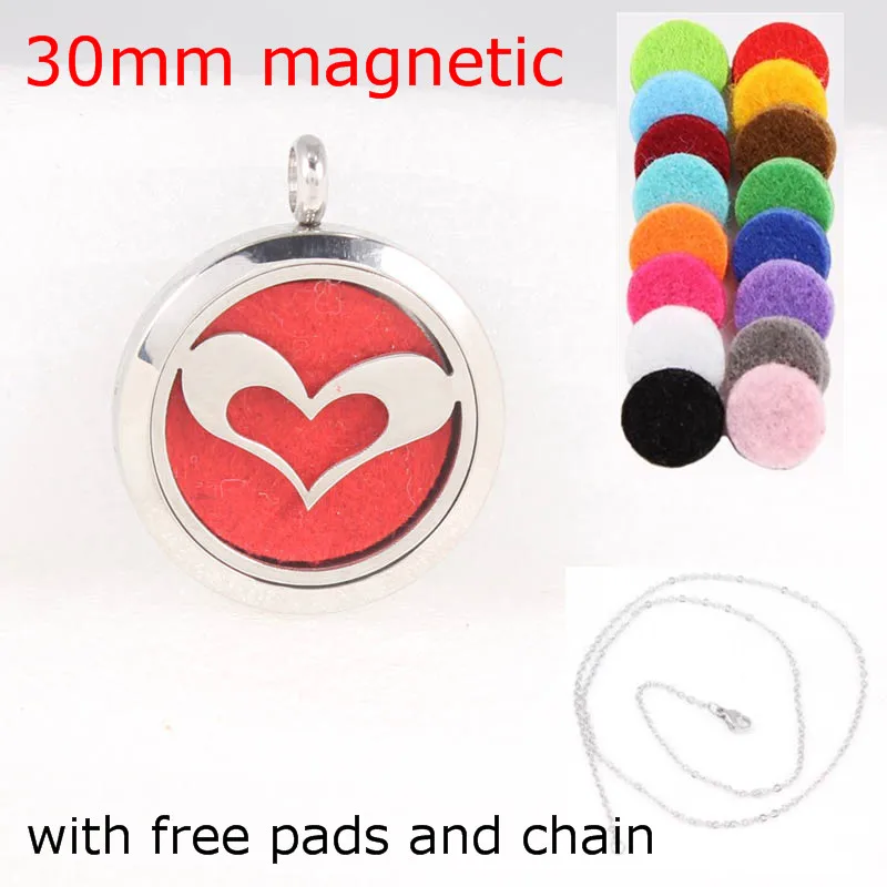 Цепочка и подвески в Подарок Роза 30 мм магнитный диффузор 316 нержавеющая сталь