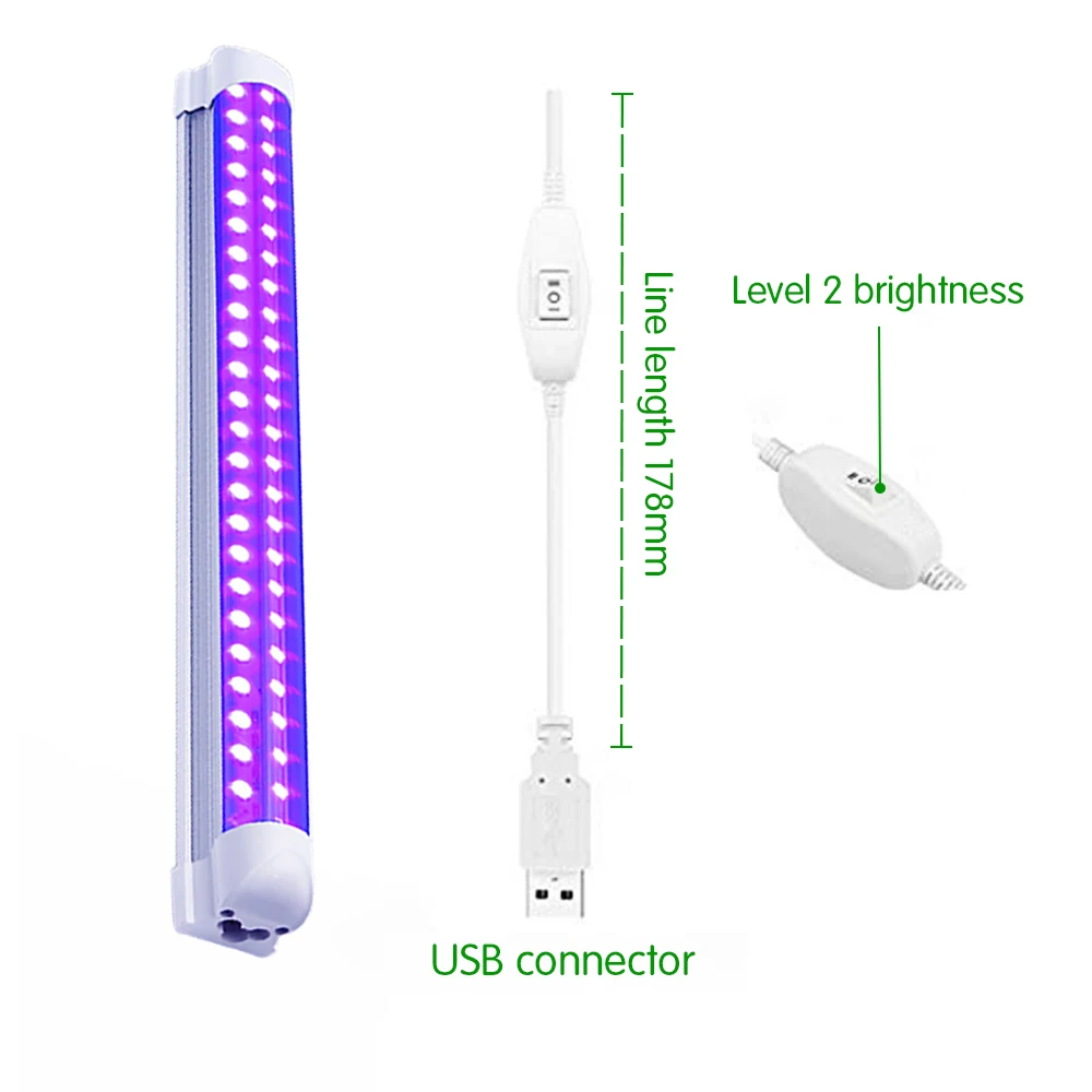 Purple LED Par UV Disco DJ Light Laser Stage Light LED Bar for Party Club Halloween Christmas Wall Washer Lamp