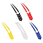 Светоотражающие автомобильные наклейки в полоску на крыло, линейные Стикеры для мотоцикла, водонепроницаемые Стикеры для автомобилей с царапинами