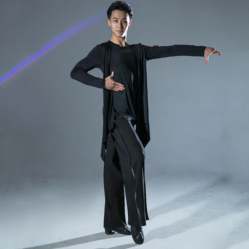 Мужские брюки для латиноамериканских танцев тренировочные костюмы современных