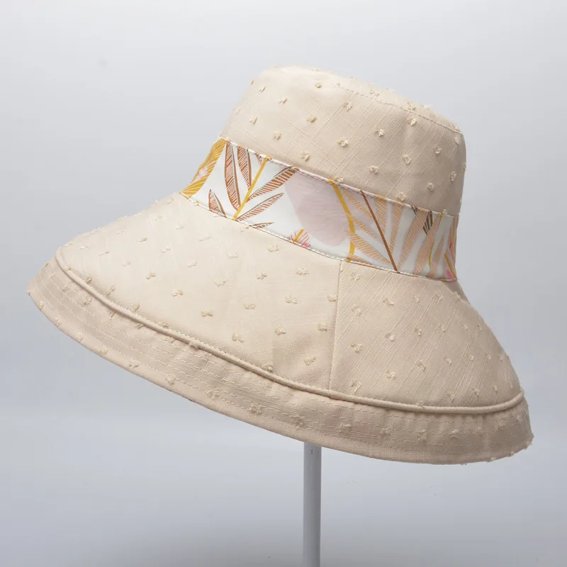 Casual Womens Summer Caps Ponytail Wide Brim Hat  Sun Hats for Women Visors Hat Fishing Beach Hat UV Protection Cap