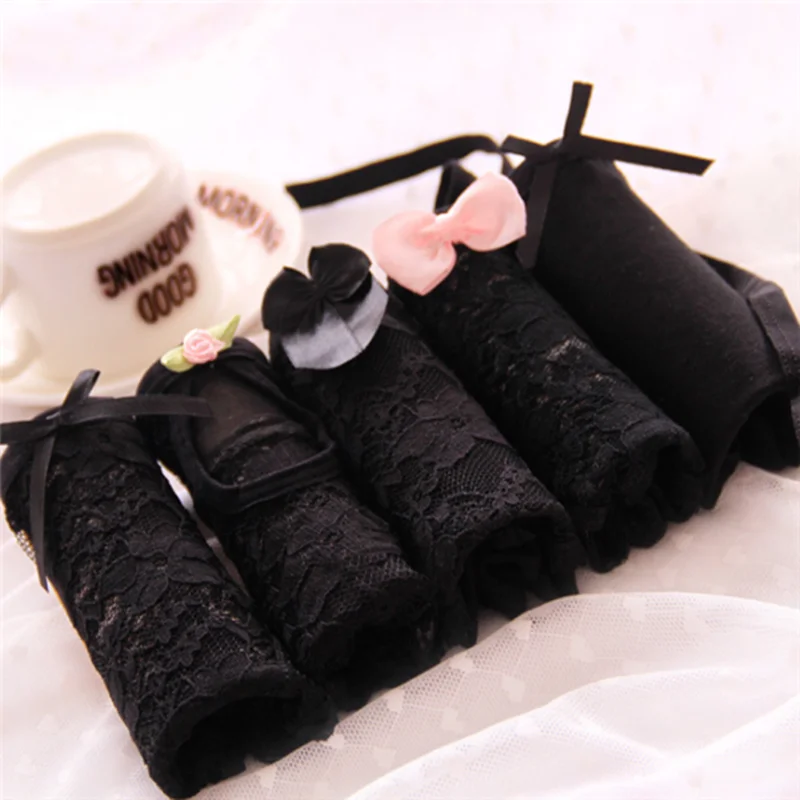 

New Arrived Girl Panties Underwear Lace Briefs Cotton Lingerie Soft Comfortable Bowknot Cartoon Panty Wholesale