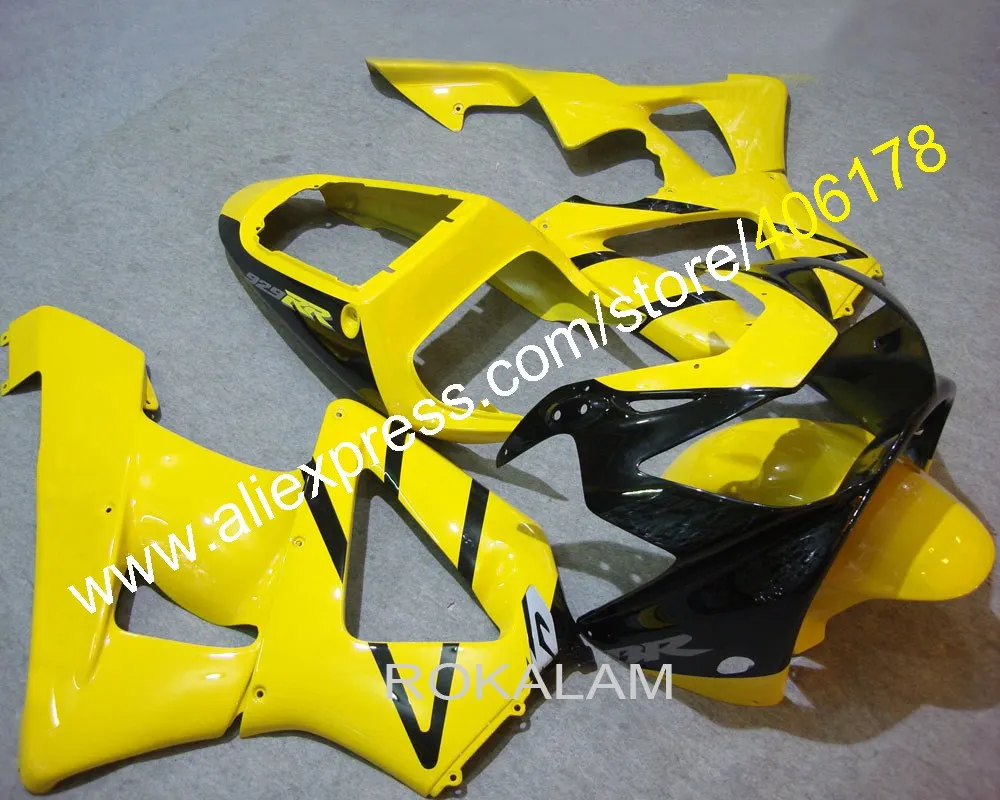

CBR900 929RR CBR929 00 01 Body Kit For Honda CBR929RR 2000 2001 Black & Yellow Motorcycle Fairings (Injection Molding)