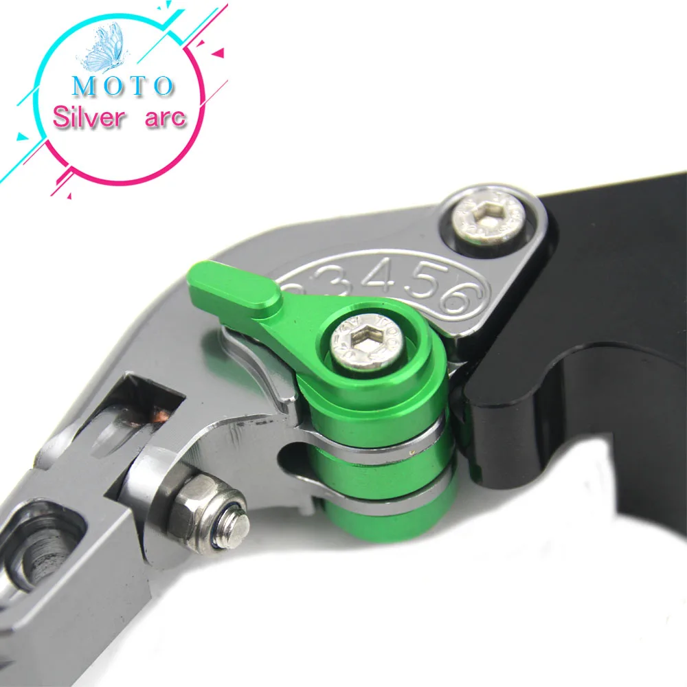 

!Logo(Z900) Green+Titanium For Kawasaki Z900 Z 900 2017 CNC Adjustable Folding Extendable Motorcycle Brake Clutch Levers
