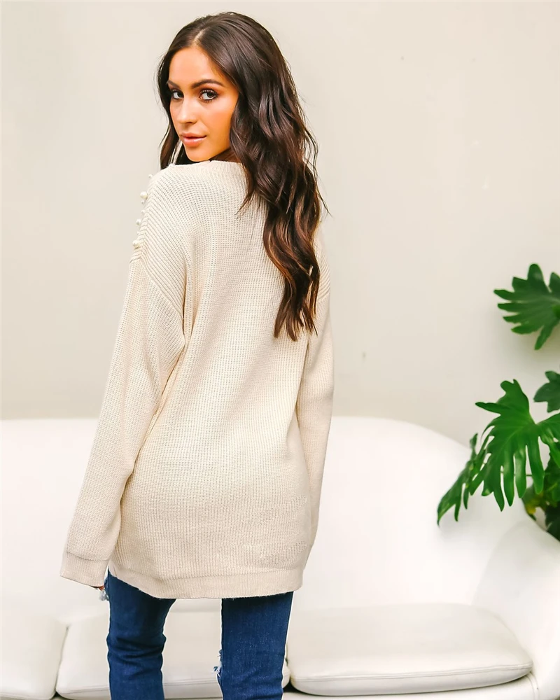 2019 осенне-зимний модный свитер для жителя пригорода большого размера | Женская