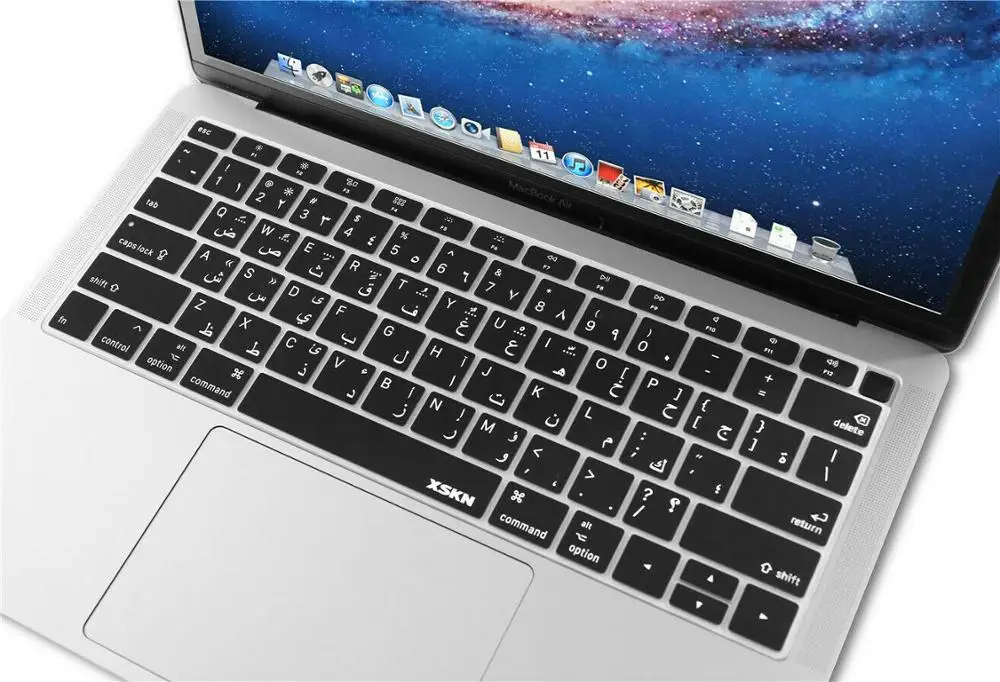 Чехол с арабской клавиатурой для 2018 нового MacBook Air 13 дюймов Touch ID A1932
