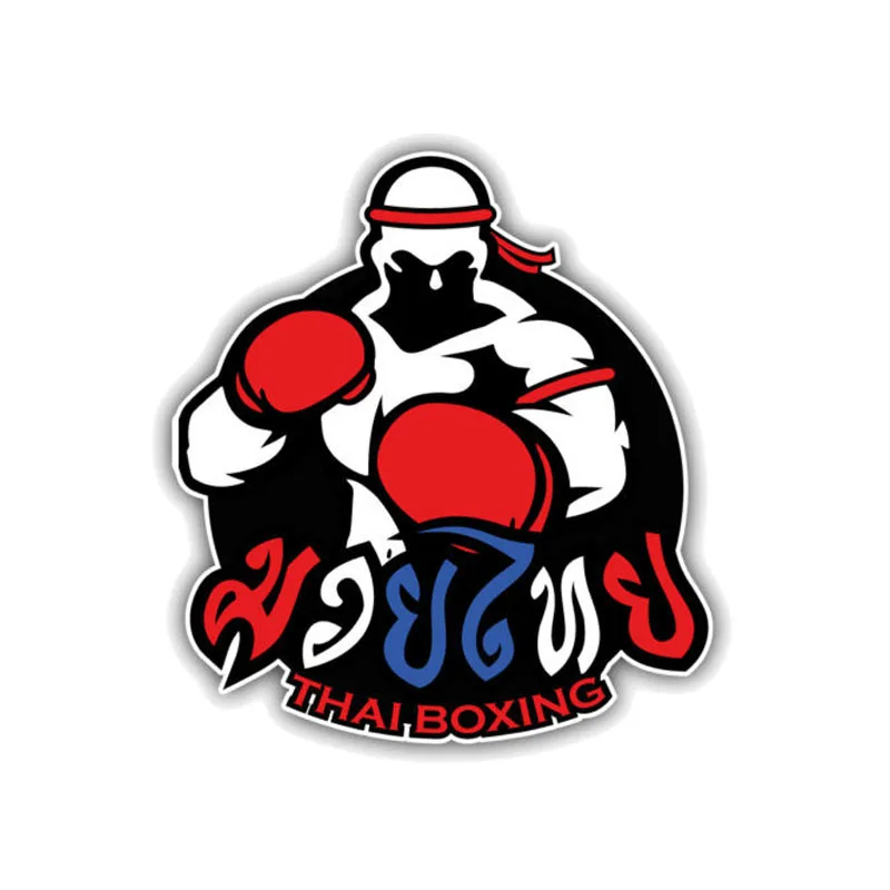 Забавная Автомобильная наклейка Aliauto украшение для тайского бокса ПВХ