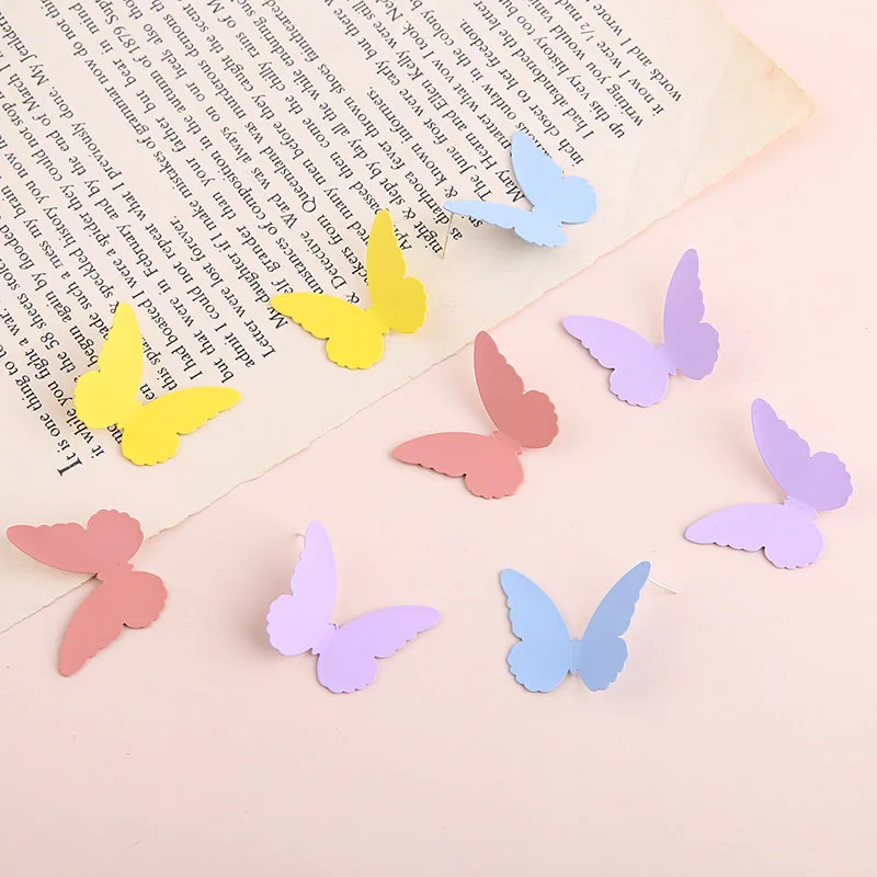 

Enamel Alloy Butterfly Charms Decorated Fashion Studing Earrings 30pcs/Lot 25*31mm Oil Drop Jewelry Women Summer Earring