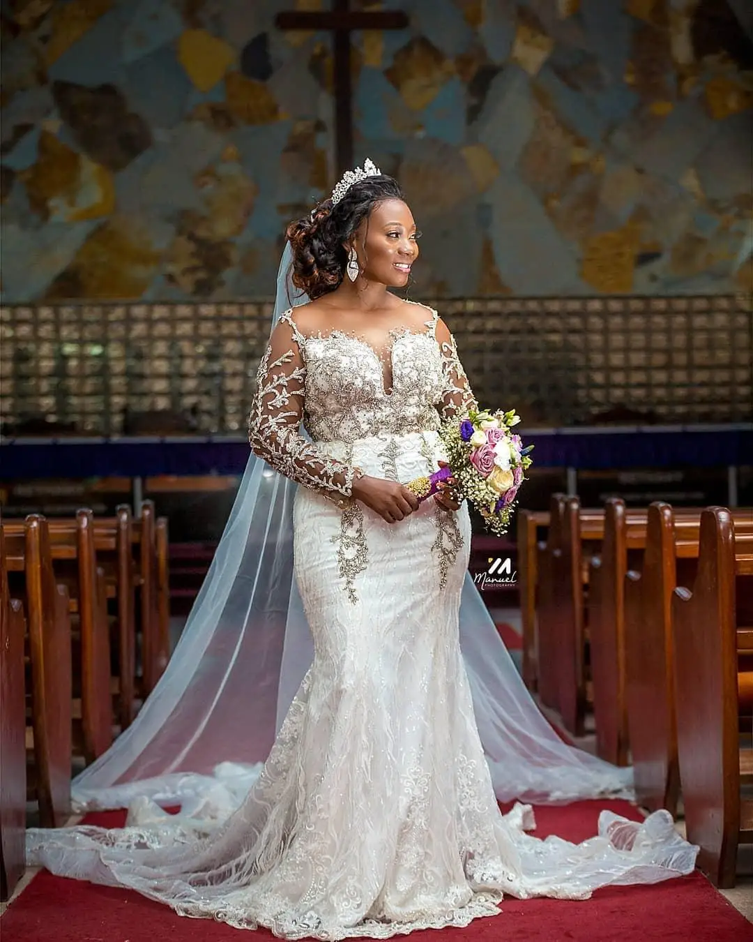 

2021 скромные мягкие кружевные свадебные платья-русалки с бусинами и блестками свадебное платье со шлейфом с длинными рукавами Иллюзия сзади