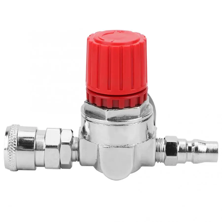 

Pressure Regulator Switch Control Valve Gauge with Male/Female Connector for Air Compressor Accessory