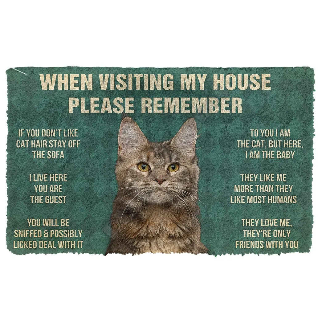 3d please remember pomeranian dogs house rules doormat non slip door floor mats decor porch doormat free global shipping