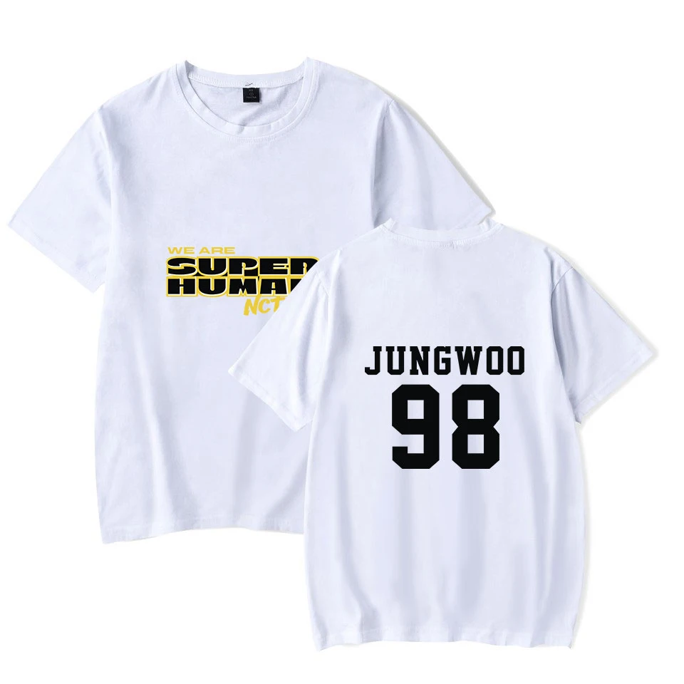 Модная Футболка Kpop с надписью NCT для мужчин и женщин летняя футболка коротким