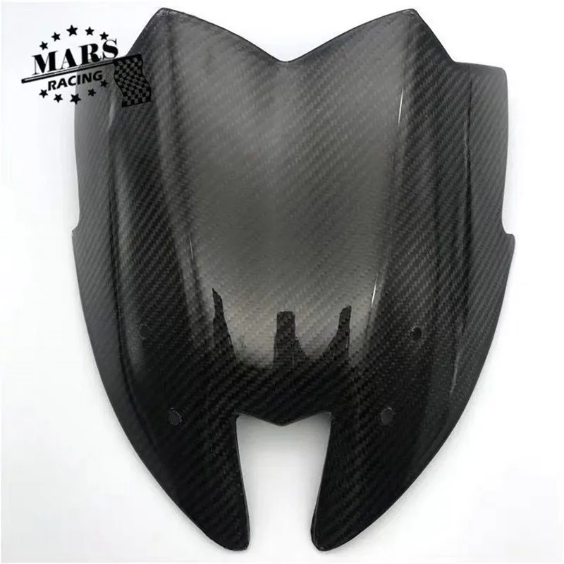 Подходит для Kawasaki Z800 2012- двойной пузырь Z 800 Мотоцикл углеродного волокна дефлектор ветрового стекла козырек Z800