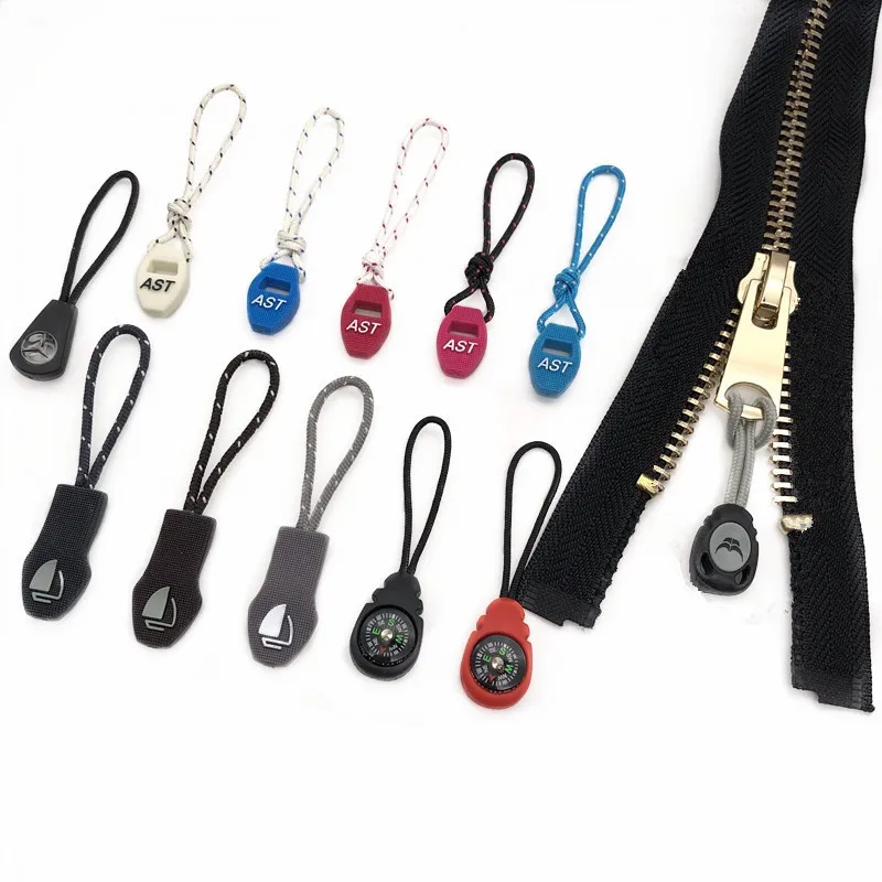 10 шт. многофункциональные аксессуары на молнии открытый Съемник с компасом