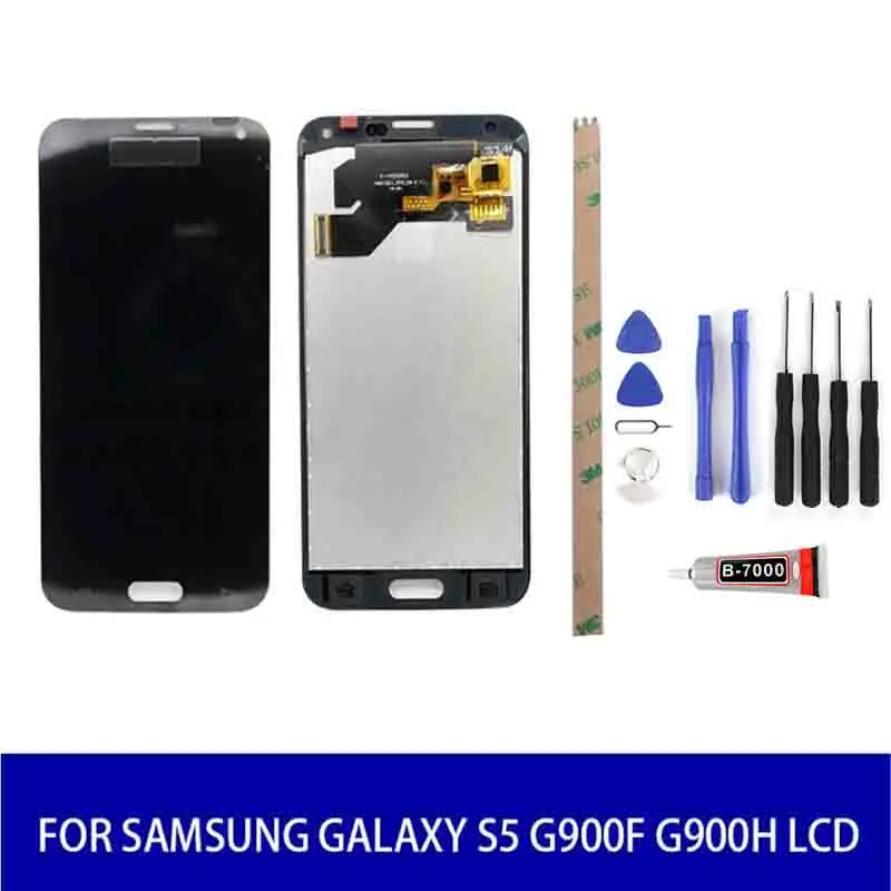ЖК дисплей для Samsung Galaxy S5 G900F G900H сенсорный экран дигитайзер с рамкой в сборе