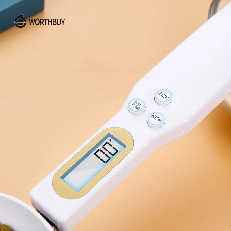 

WORTHBUY Portable LCD Digital Kitchen Scale Measuring Spoon 500g/0.1g Gram Scoop Weight Baking Tools Gadget Sets Food Scale