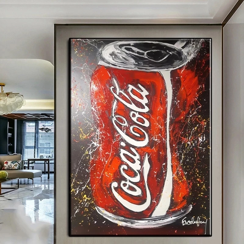

Street Graffiti POP Art Cocoa Cola Pictures Canvas Painting Oil Painting Poster MordenWall Art Pictures In Livingroom Decor Home