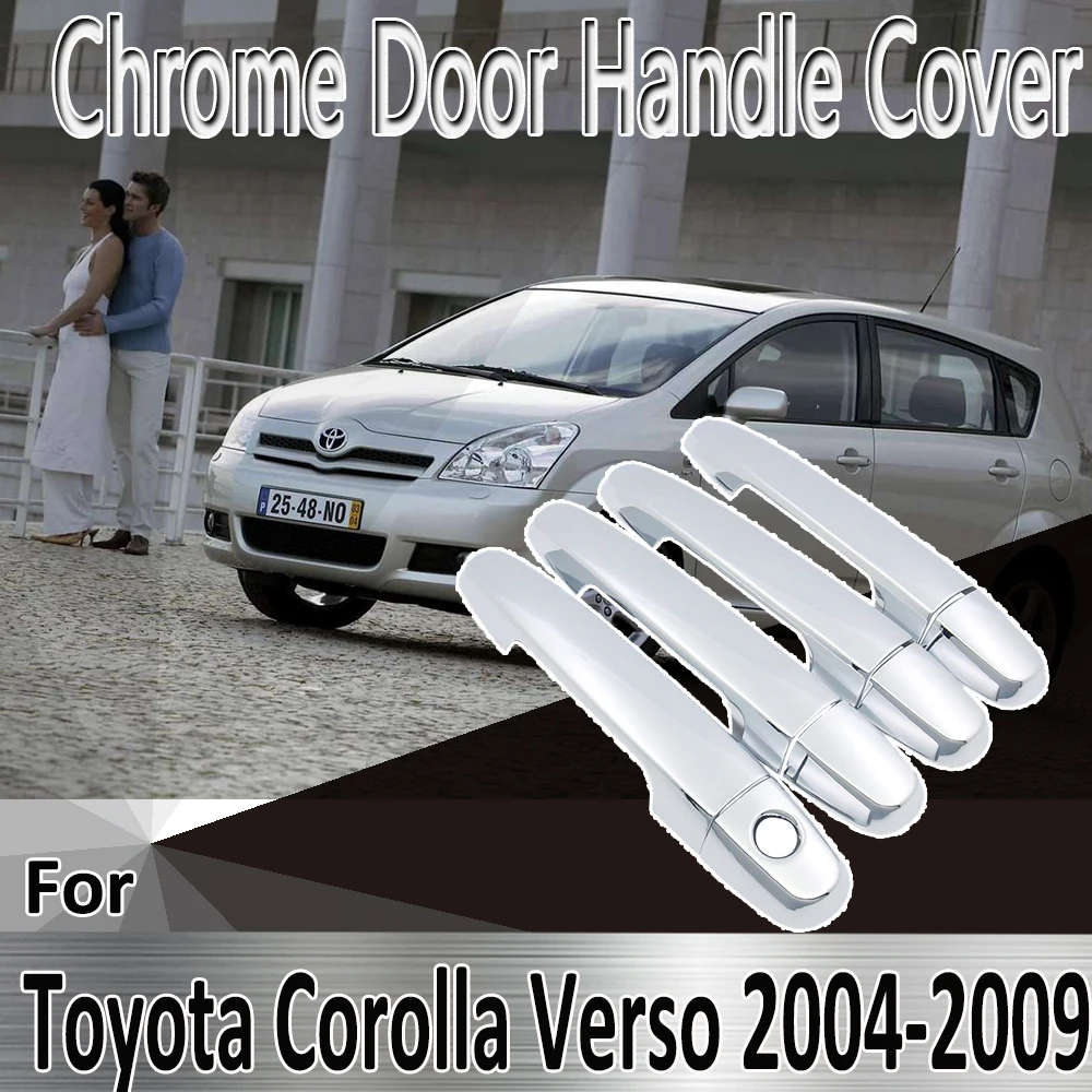Для Toyota Corolla Verso AR10 2004 ~ 2009 Стайлинг наклейки украшение хромированная Дверная