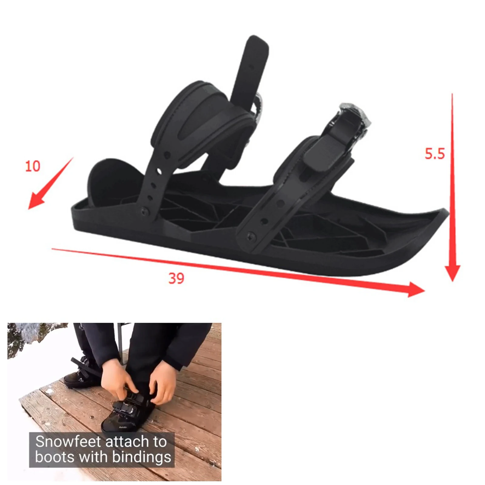 

Mini Skiing Shoes Skates Snow Short Snowblades Bindings Adult Skit Skates