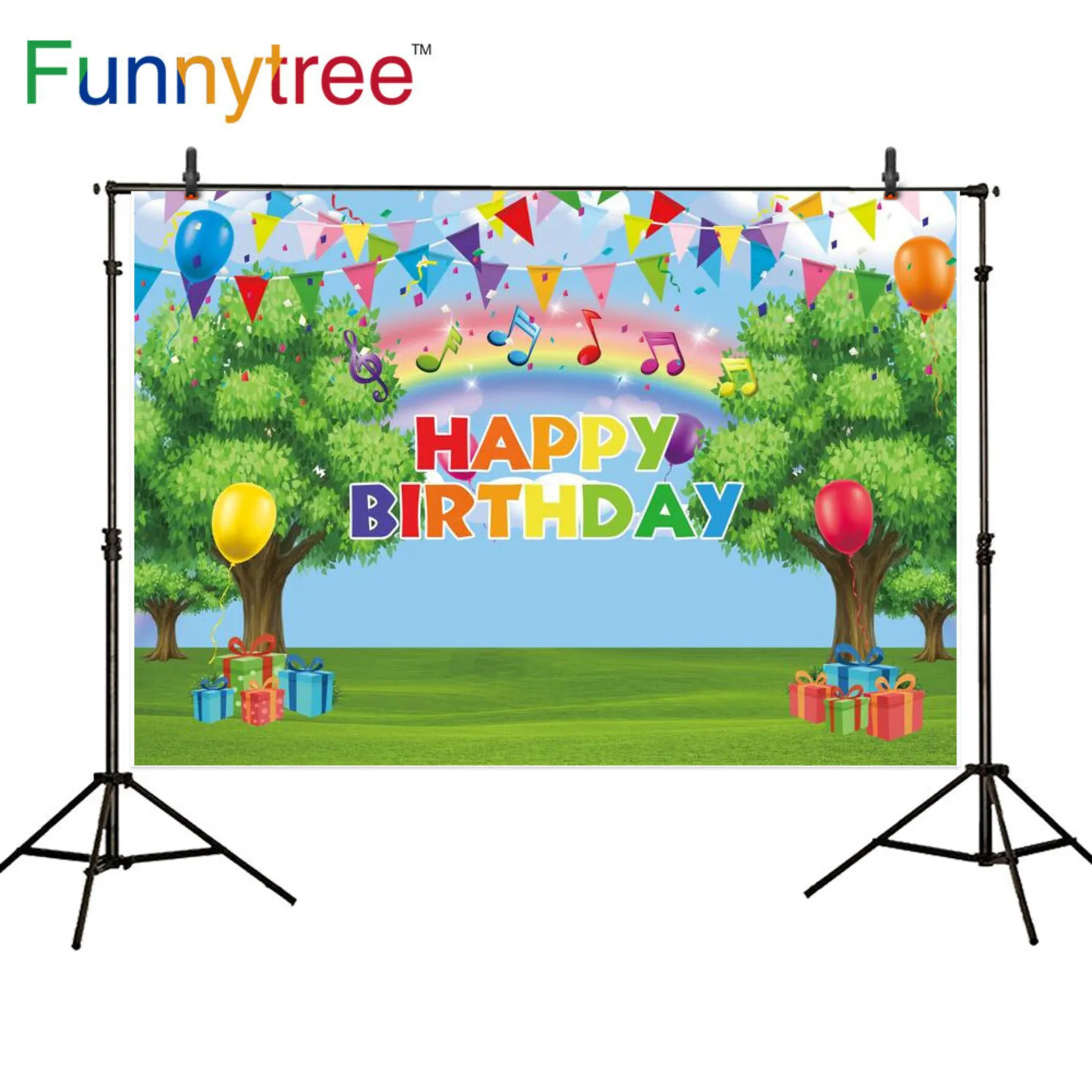 

Funnytree 7x5ft мальчик девочка газон красочный фон для фотосессий-воздушный шар для День рождения украшения для пикника фон для фотосъемки