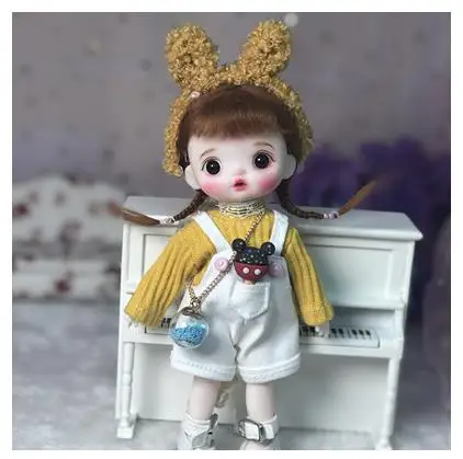 

16cm Blyth Doll Joint Body Fashion BJD Toys Gift with Dress Shoes Wig Make Up