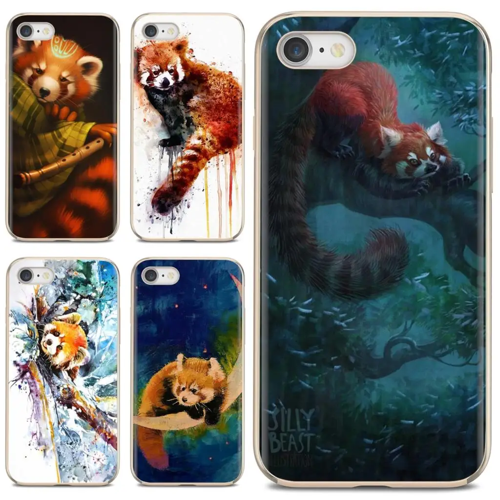 

Soft Case Cover Red Panda Art Painting For iPhone iPod Touch 11 12 Pro 4 4S 5 5S SE 5C 6 6S 7 8 X XR XS Plus Max 2020