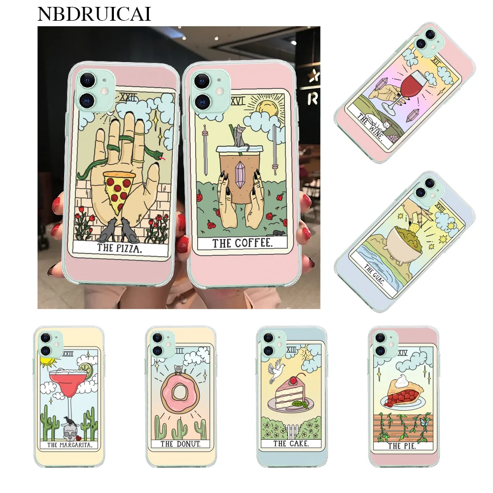 NBDRUICAI эстетическое искусство пиццы кофе розовый клиент телефон чехол для iPhone 11 pro