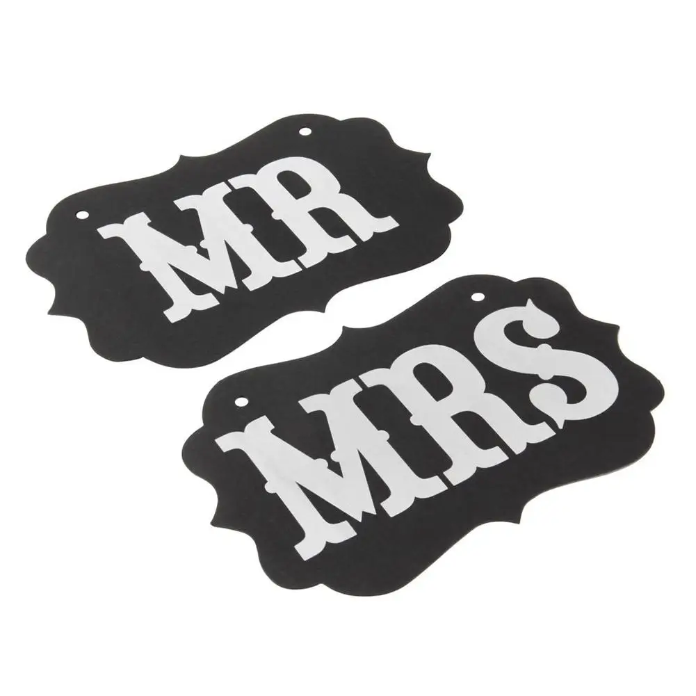 Пара стульев Mr Mrs знаки для свадебной вечеринки фото баннер из реквизитов