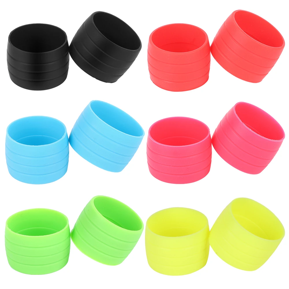 

1 Pair Bike Silicone Plug Rubber Anti-Skip Road Bike Plugs Bicycle Brake Handlebar Buckle Sleeve Fixed Ring Bike Handlebar Tap