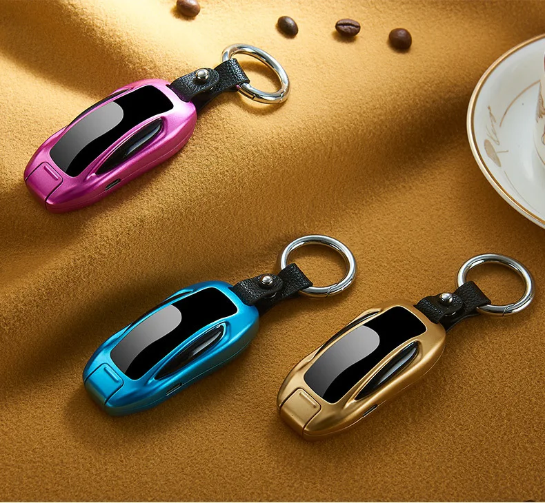 Новая модель автомобильного ключа двухимпульсно-дуговая зажигалка с сенсорным