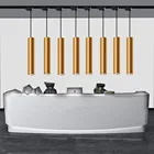 Светодиодный светильник, алюминиевый длинный трубчатый Точечный светильник 5 Вт, Потолочный подвесной светильник для гостиной, магазина одежды, кофейного офиса