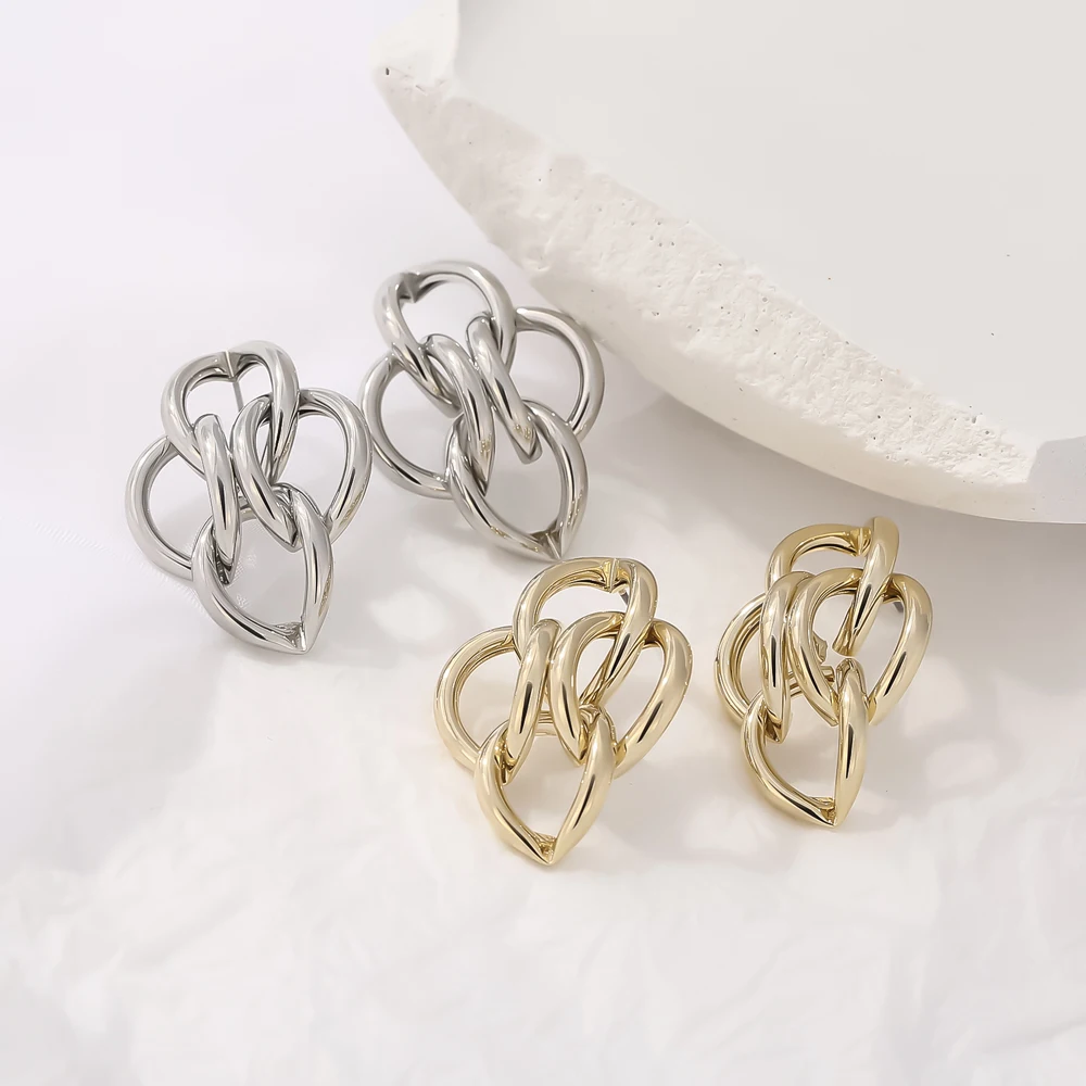 Серьги-гвоздики Yhpup неправильной формы в минималистическом стиле с