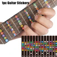 Gitarre Aufkleber Akustische Elektrische Griffbrett Notizen Karte String Etiketten Zubeh  r f  r Gitarre Lernen